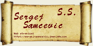 Sergej Samčević vizit kartica